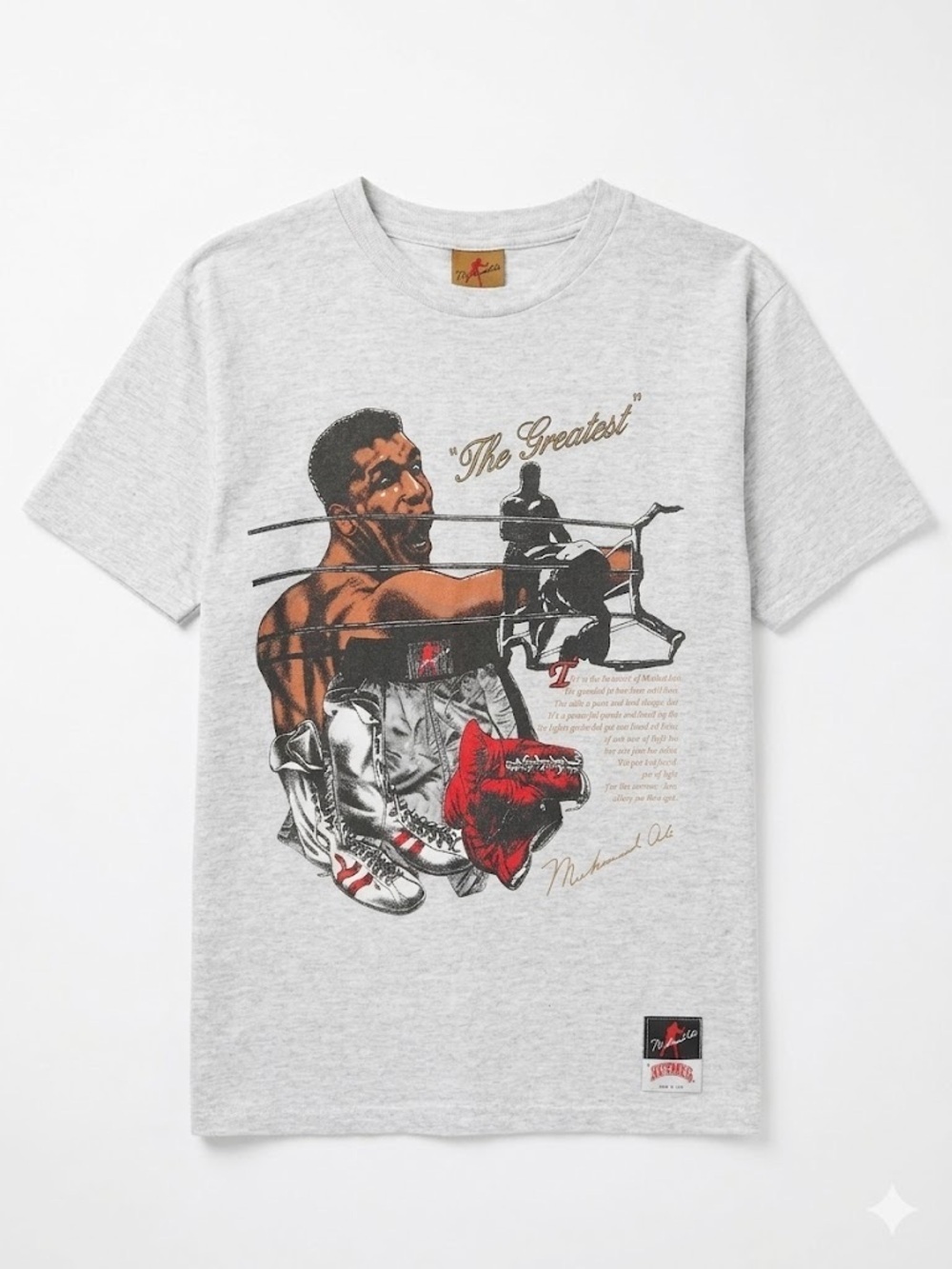 Muhammad Ali The Greatest Vintage Single Stitch T-Shirt Top Medium Nutmeg Mills